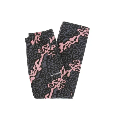 Vision Of Super Lightweight Men's Tracksuit Pants Allover Leopard Pants Pink/grey