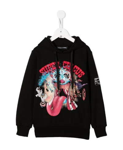 Vision Of Super Logo Hooded Sweater In Black