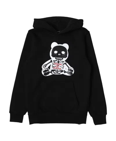 Vision Of Super Logo Hooded Sweater In Black