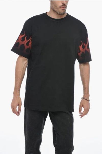 VISION OF SUPER LOGOED CREWNECK T-SHIRT