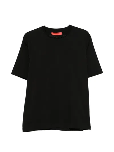 Vision Of Super Logo-print T-shirt In Black