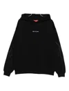 Vision Of Super Maglie Nero Sweatshirt With Flame Graphics In Black