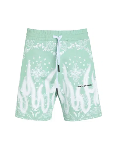 Vision Of Super Man Shorts & Bermuda Shorts Light Green Size Xl Cotton
