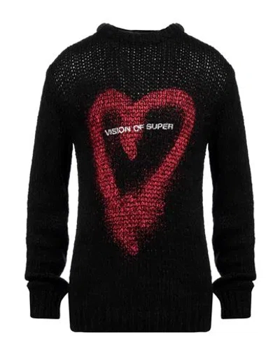 Vision Of Super Man Sweater Black Size S Acrylic, Polyamide, Wool, Mohair Wool