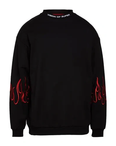 Vision Of Super Man Sweatshirt Black Size S Cotton