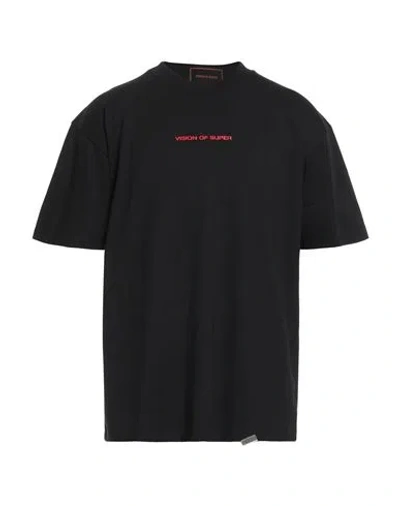 Vision Of Super Man T-shirt Black Size L Cotton