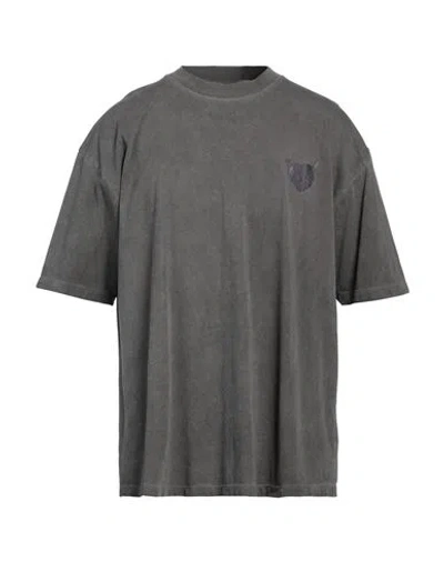Vision Of Super Man T-shirt Charcoal Size Xl Cotton In Grey