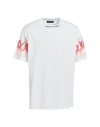 Vision Of Super White/red Flames T-shirt In White