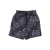 Vision Of Super Men's Allover Leopard Shorts Black In Black
