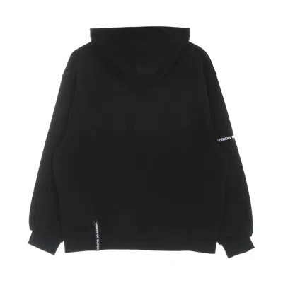 Vision Of Super Men's Lightweight Hooded Sweatshirt Tongue Print Oversize Hoodie Black