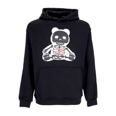 Vision Of Super Men's Rock Mouth Print Hoodie Black