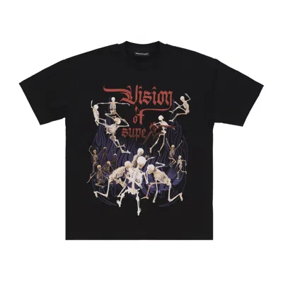 Vision Of Super Men's Rock Skull Tee Black T-shirt