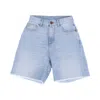 Vision Of Super Men's Short Jeans Coating Denim Shorts Blue Denim In Blue Denim