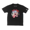 Vision Of Super Men's T-shirt Tongue Print Tee Black In Black