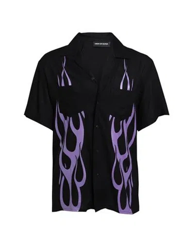 VISION OF SUPER VISION OF SUPER N MAN SHIRT BLACK SIZE L VISCOSE