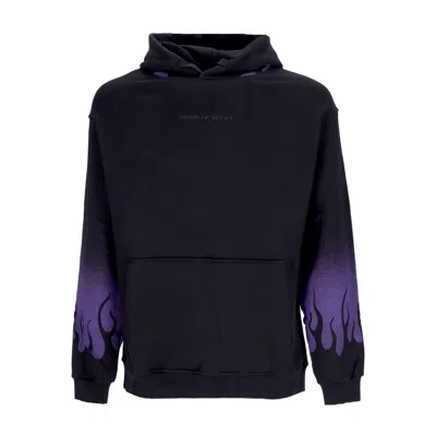 Vision Of Super Negative Flames Hoodie Men's Hoodie Black/purple