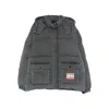 Vision Of Super Hooded Padded Jacket In Gray
