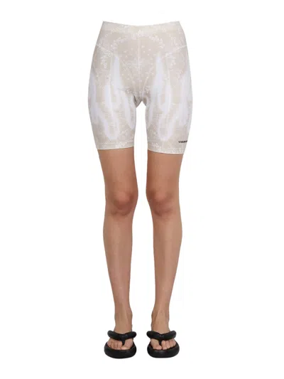 Vision Of Super Paisley Pattern Cyclist Bermuda Shorts In Neutral