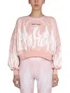 Vision Of Super Paisley Pattern Sweatshirt In Pink