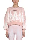 Vision Of Super Paisley Pattern Sweatshirt In Pink