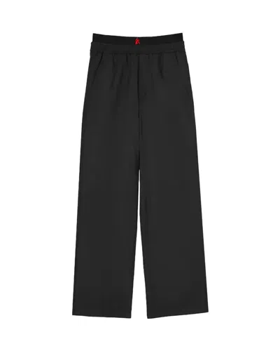 Vision Of Super Pantalone Nero Con Fiamme Ricamate