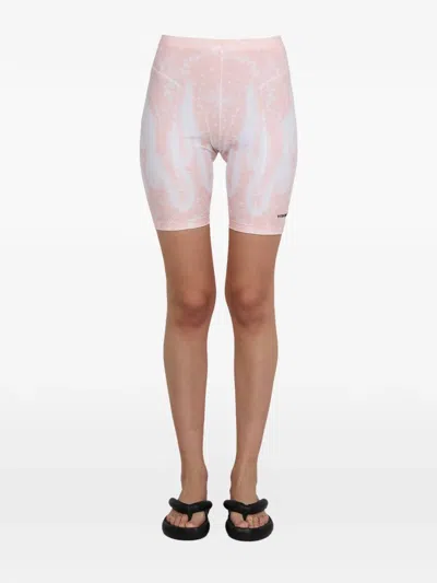 Vision Of Super Logo Cyclist Bermuda In Pink