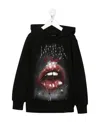 Vision Of Super Printed Hooded Sweater In Black