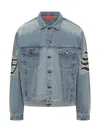 Vision Of Super Printed Jacket In Blue