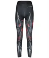 Vision Of Super Flame-print Leggings In Black