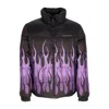 Vision Of Super Puffy Jacket Men's Down Jacket Black/purple In Black/purple