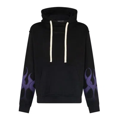 Vision Of Super Racing Flames Hoodie Men's Lightweight Hoodie Black/purple