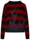 Vision Of Super Red Striped Wool Blend Sweater