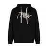 Vision Of Super Logo-print Cotton Hoodie In Black