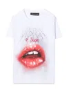 Vision Of Super Rock Mouth Print In White