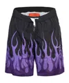 Vision Of Super Purple Double Flame Costume In Black