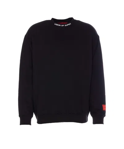 Vision Of Super Ruined Skull Sweatshirt In Black