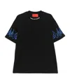 Vision Of Super Flame-print Short-sleeve T-shirt In Black