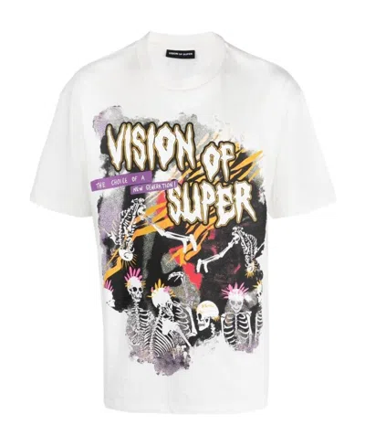 Vision Of Super Short-sleeved T-shirt In White