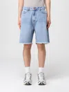 Vision Of Super Bermuda Heart Laser Print N Blue Denim