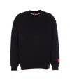 Vision Of Super Embroidered-logo Cotton Sweatshirt In Black