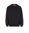Vision Of Super Flame-embroidered Crewneck Sweatshirt In Black