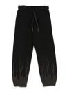 Vision Of Super Sweatpants Corrosive Flames In Black