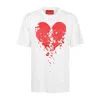 Vision Of Super Broken Heart Print T-shirt In Multicolor