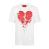 Vision Of Super Broken Heart Print T-shirt In Multicolor