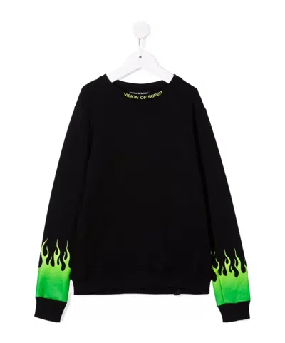 Vision Of Super Teen Logo Sweatshirt In Black
