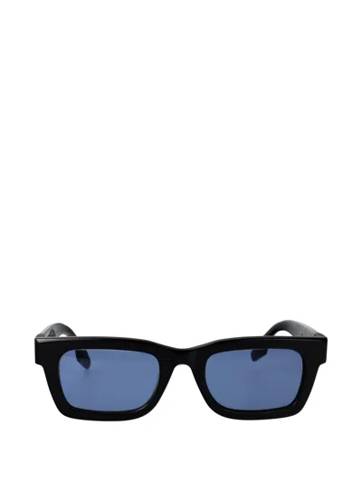 Vision Of Super The Rider Rectangle-frame Sunglasses In Black