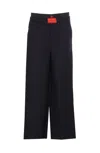 Vision Of Super Embroidered-flames Trousers In Black