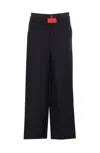 Vision Of Super Embroidered-flames Trousers In Black