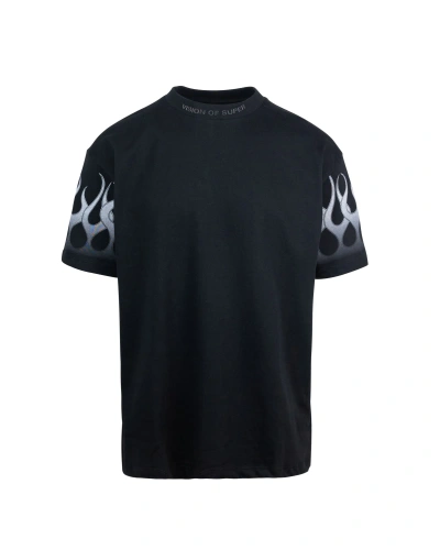 Vision Of Super White Flame T-shirt In Black