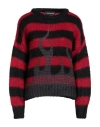 Vision Of Super Red Striped Wool Blend Sweater In Red